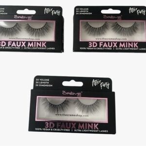 💕NWT The Crème Shop After Party 3D Faux Mink Lashes - 3 sets. Part of 3 for $25